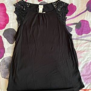 Blank tan w/ Lace Sleeves
